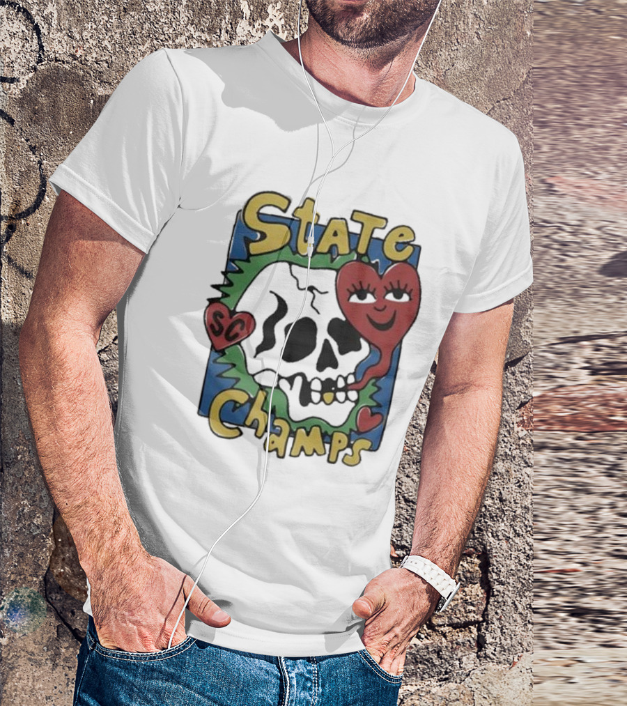 State Champs SC Skull Heart T-Shirt