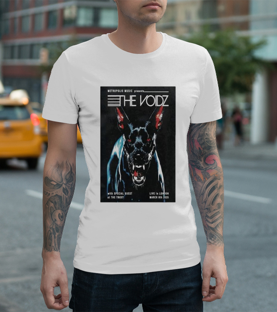Metropolis Music Presents The Voidz Live in London at The Troxy March 8th 2025 Tour T-Shirt