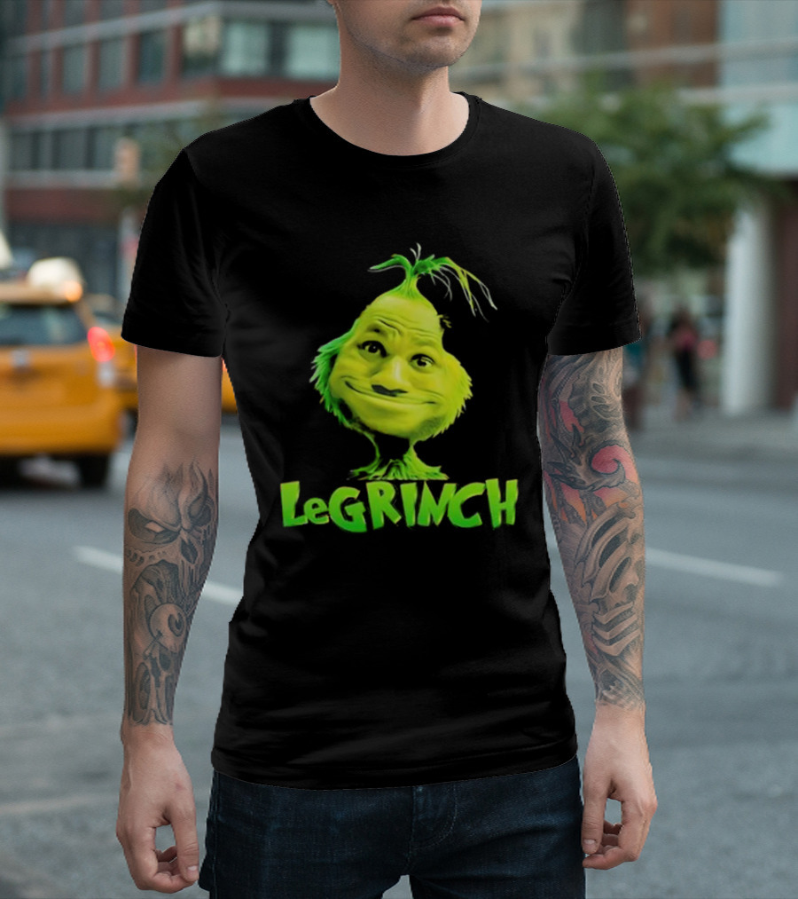 Le Grinch Green Character with Playful Expression T-Shirt