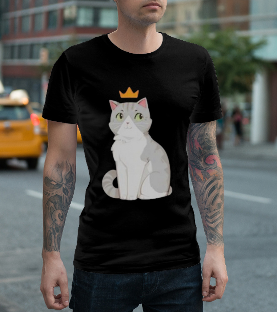 Goodtimeswithscar Jellie Cat with Crown T-Shirt