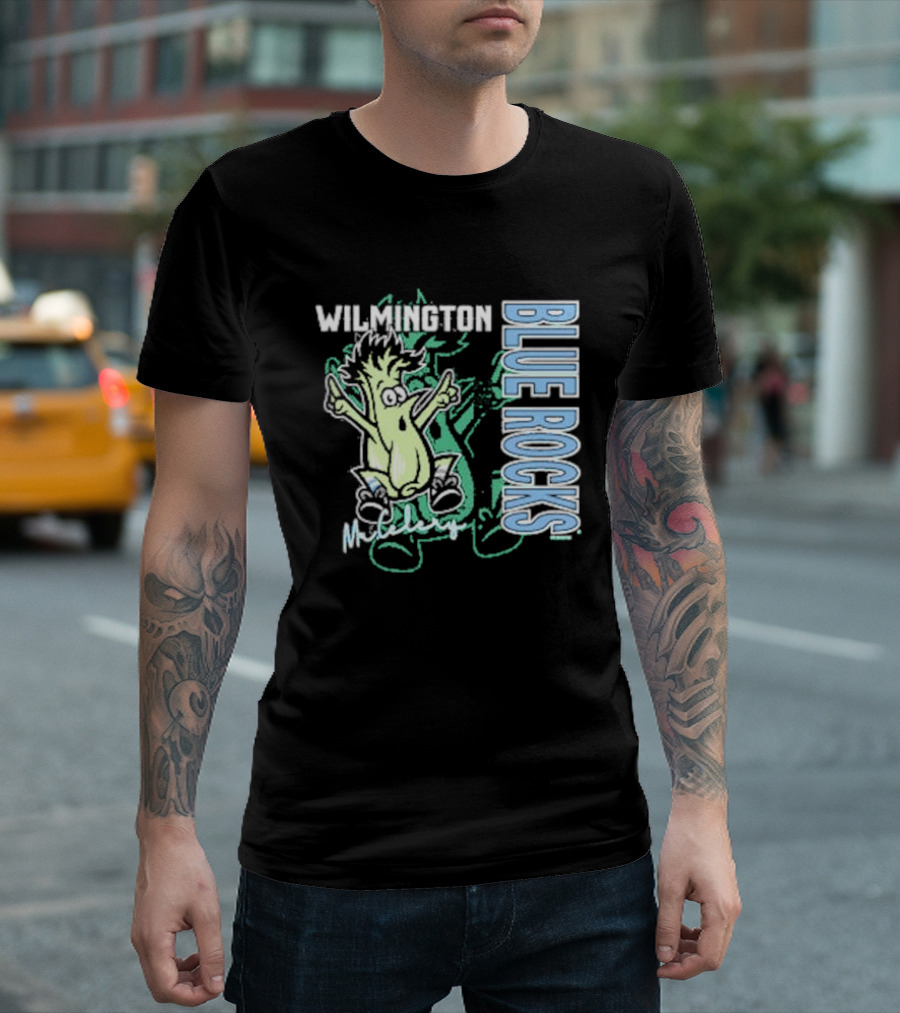Wilmington Blue Rocks Mr. Celery Official Mascot T-Shirt