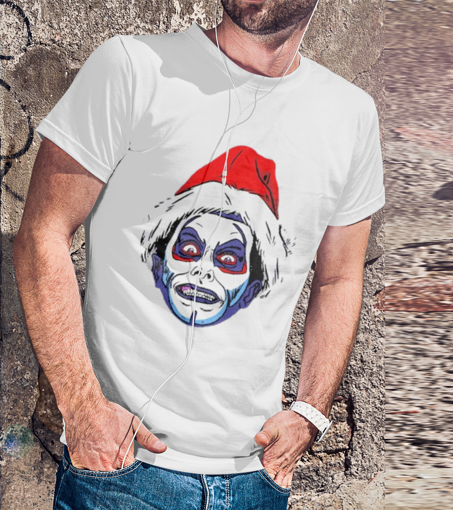 Danhausen Christmashausen Santa Face T-Shirt