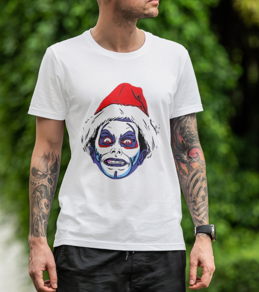 Danhausen Christmashausen Santa Face T-Shirt