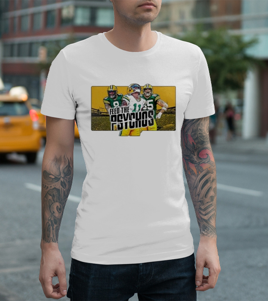 Feed the Psychos Packers Football Trio T-Shirt