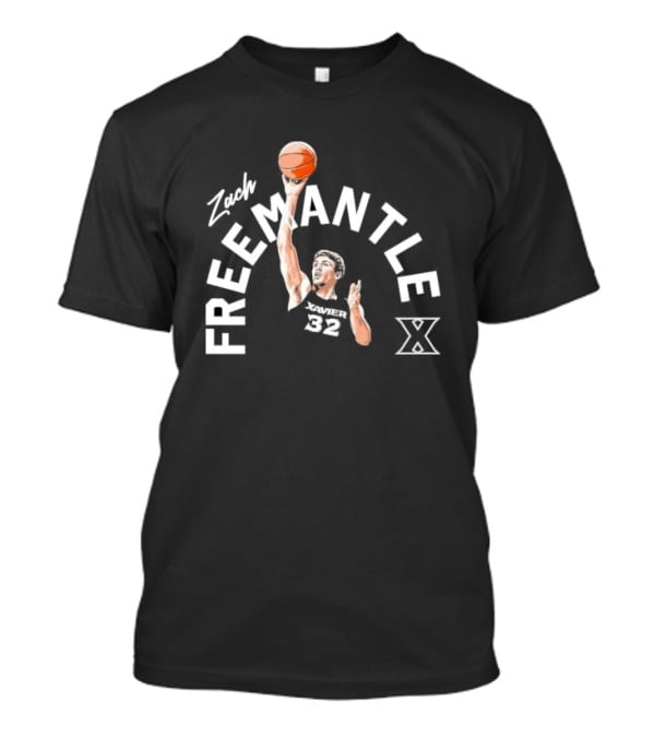 Zach Freemantle Xavier 32 Basketball Xavier Musketeers T-Shirt