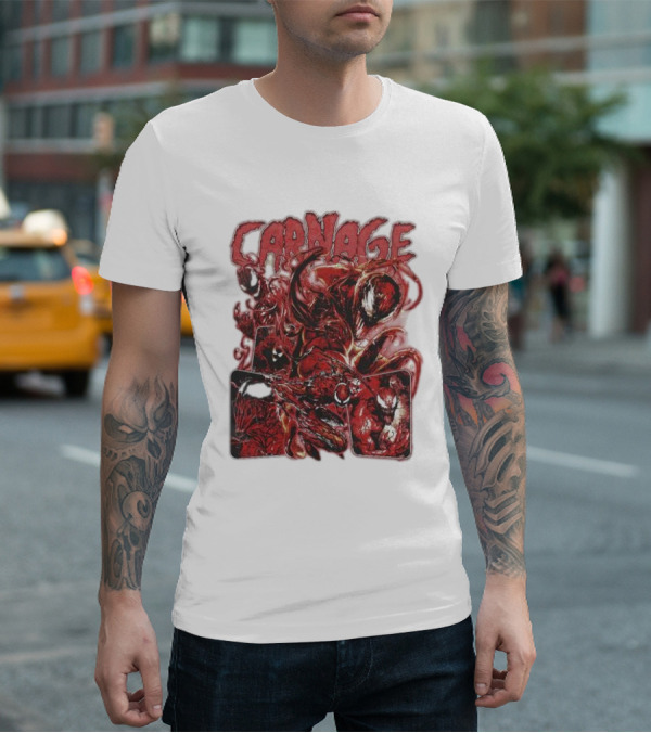 Carnage Supervillain Comic Panel T-Shirt