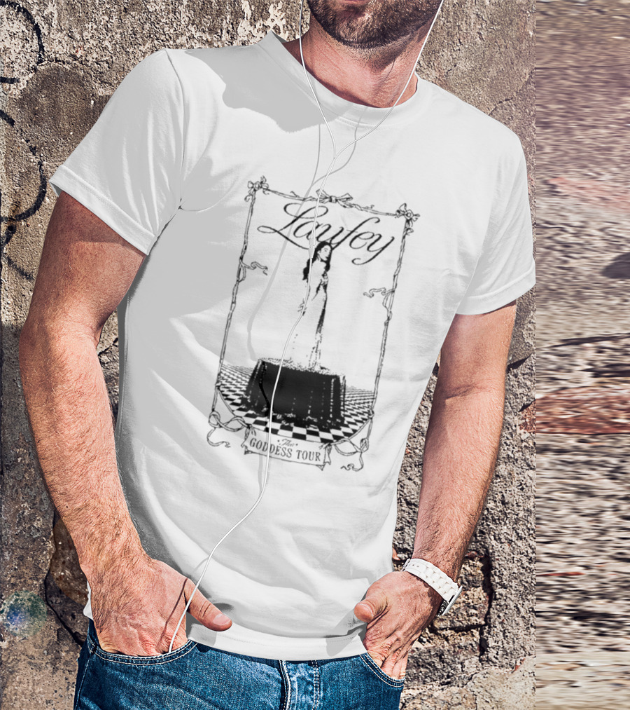Laufey The Goddess Tour Chessboard Frame Art With Elegant Woman T-Shirt