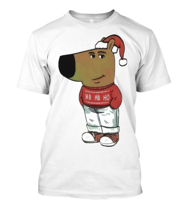 Ho Ho Ho Chill Guy Dog Christmas T-Shirt
