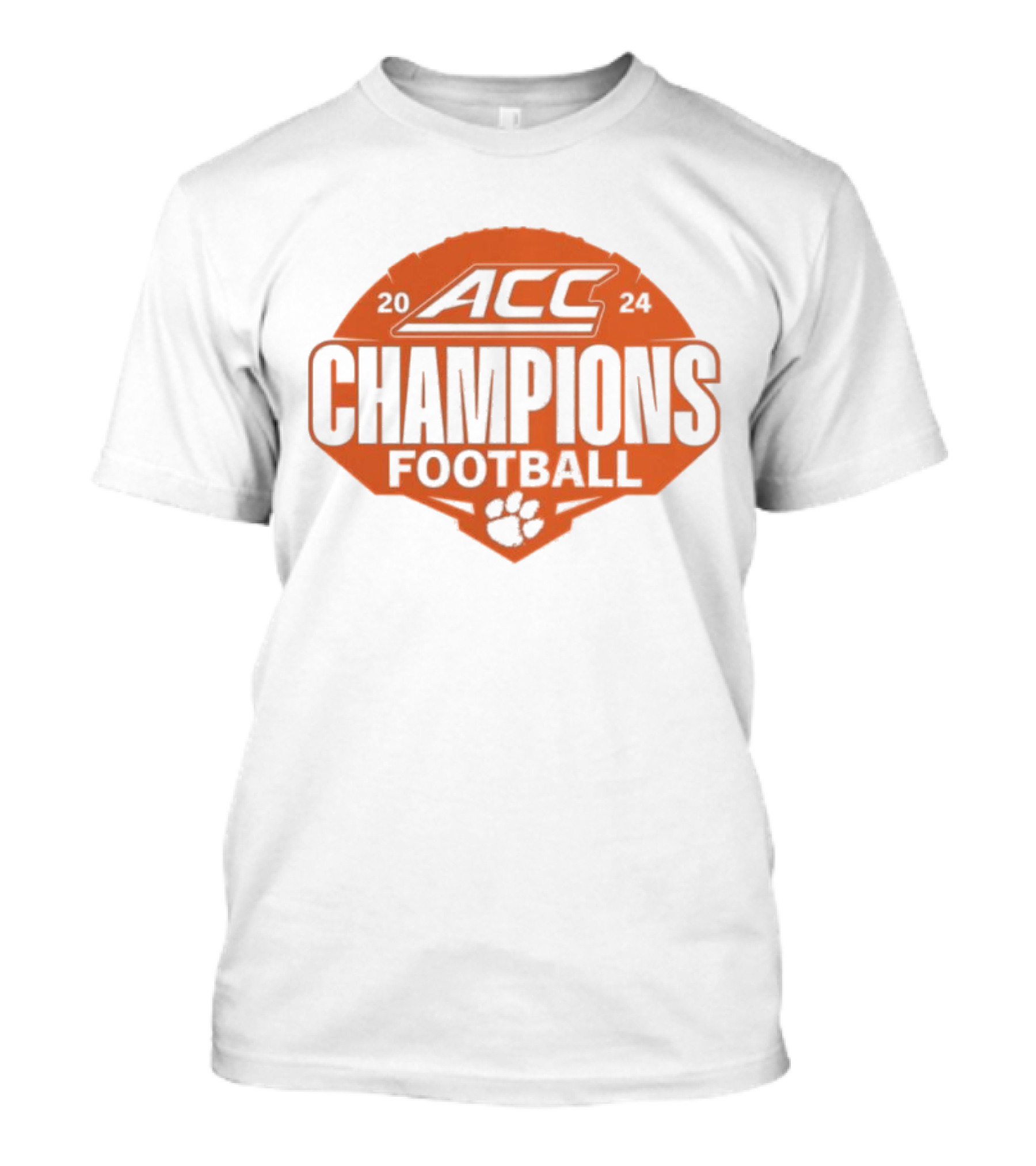 Clemson Tigers 2024 ACC Champions Football Paw T-Shirt