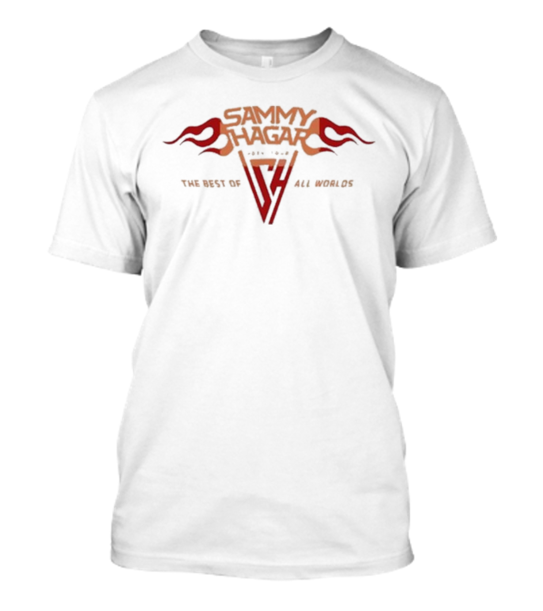 Sammy Hagar 2024 Tour The Best Of All Worlds Flame T-Shirt