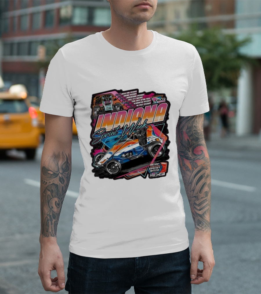 Indiana Sprint Week USAC Sprint Car Racing T-Shirt