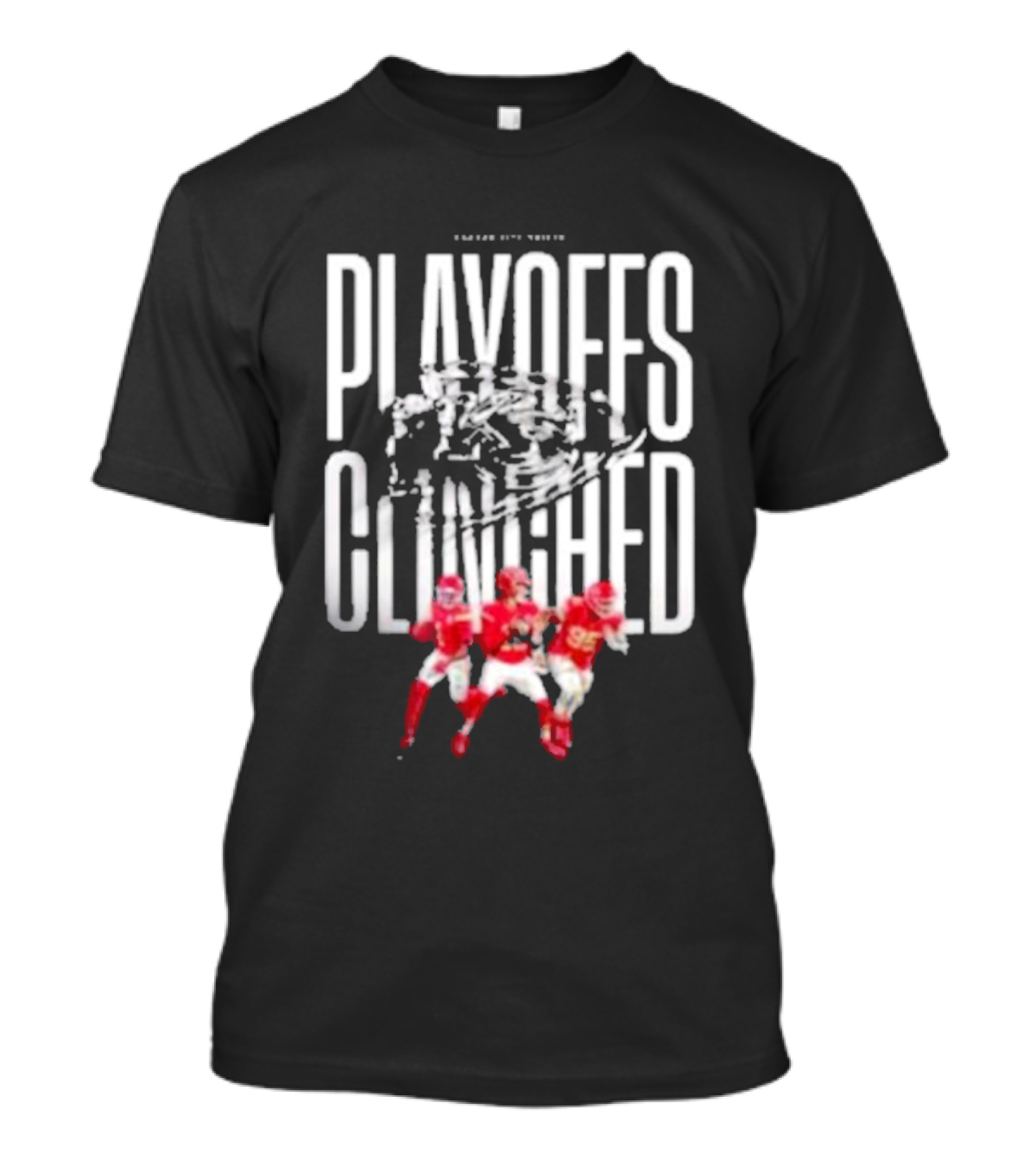Kansas City Chiefs Playoffs Clinched 2024 Victory Celebration Football Players T-Shirt