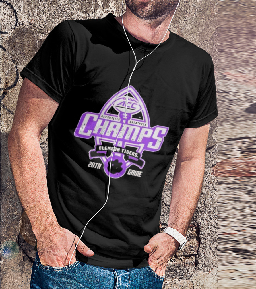 Clemson Tigers ACC Champs 2024 Football 20th Game T-Shirt