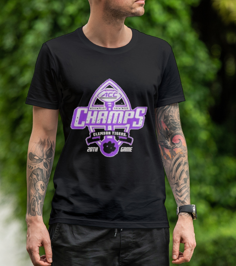 Clemson Tigers ACC Champs 2024 Football 20th Game T-Shirt