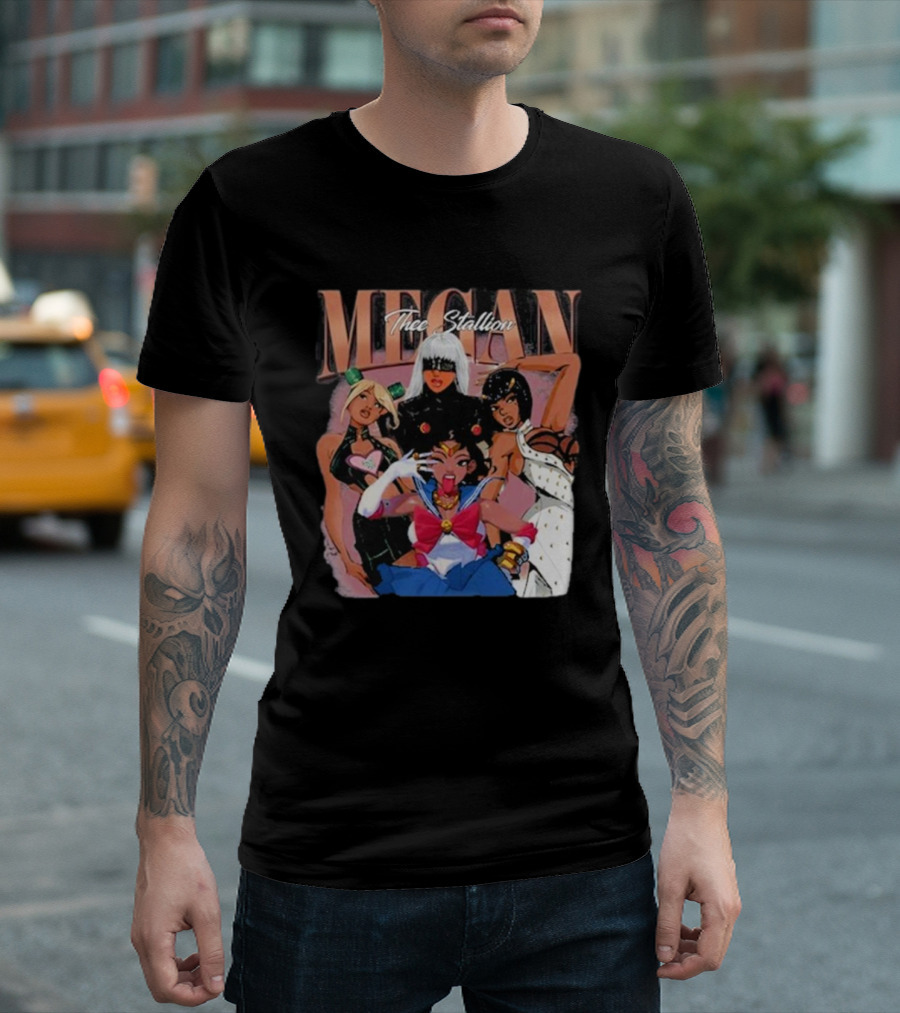 Megan Thee Stallion Cosplay Anime Characters T-Shirt