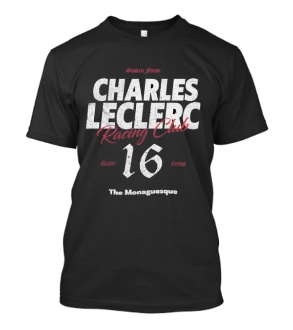 Scuderia Ferrari Charles Leclerc Racing Club 16 The Monaguesque T-Shirt