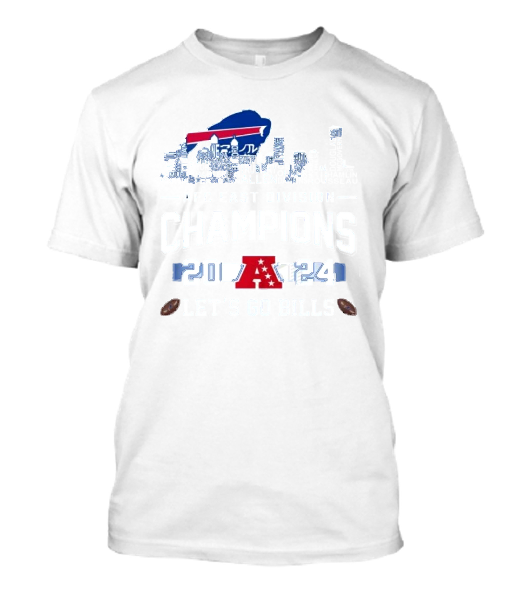 Buffalo Bills AFC East Division Champions 2024 Let's Go Bills T-Shirt