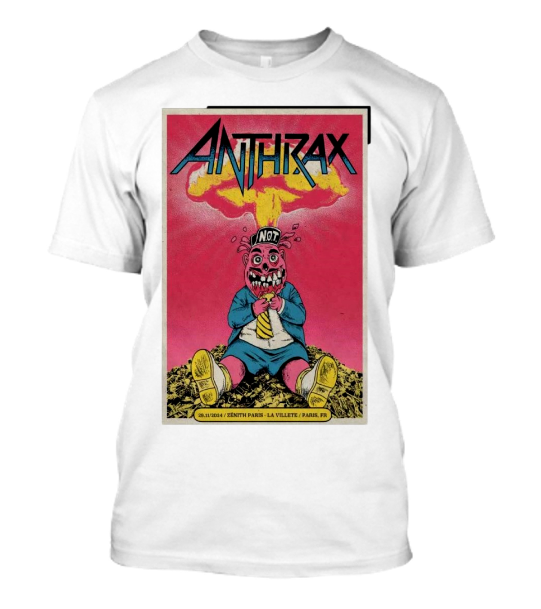 Anthrax 29.11.2024 Zenith Paris La Villette Paris FR Not T-Shirt