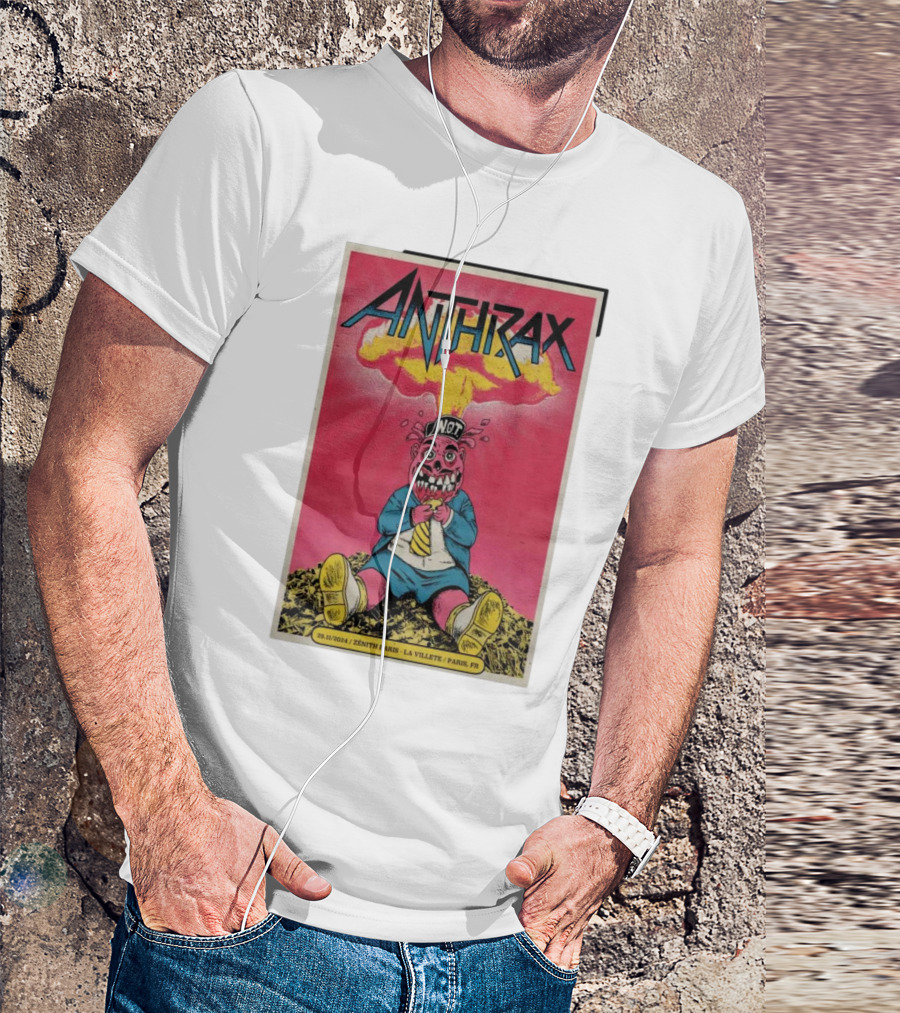 Anthrax 29.11.2024 Zenith Paris La Villette Paris FR Not T-Shirt