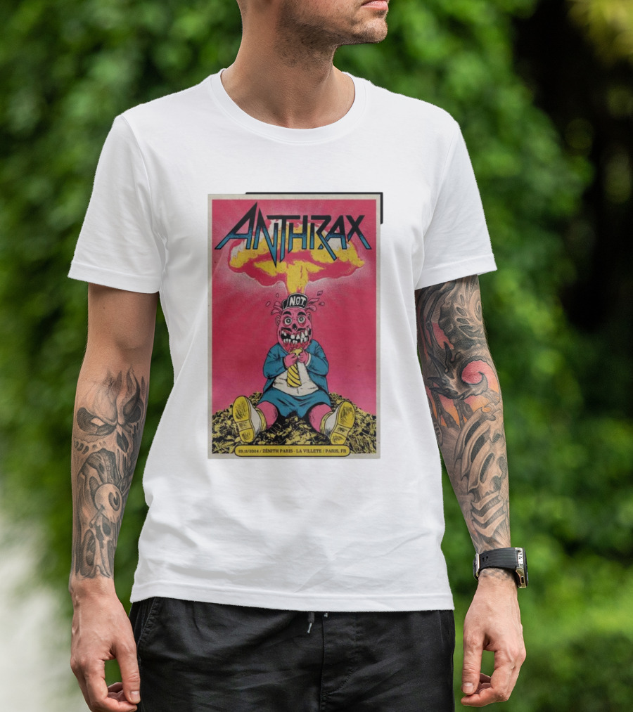 Anthrax 29.11.2024 Zenith Paris La Villette Paris FR Not T-Shirt