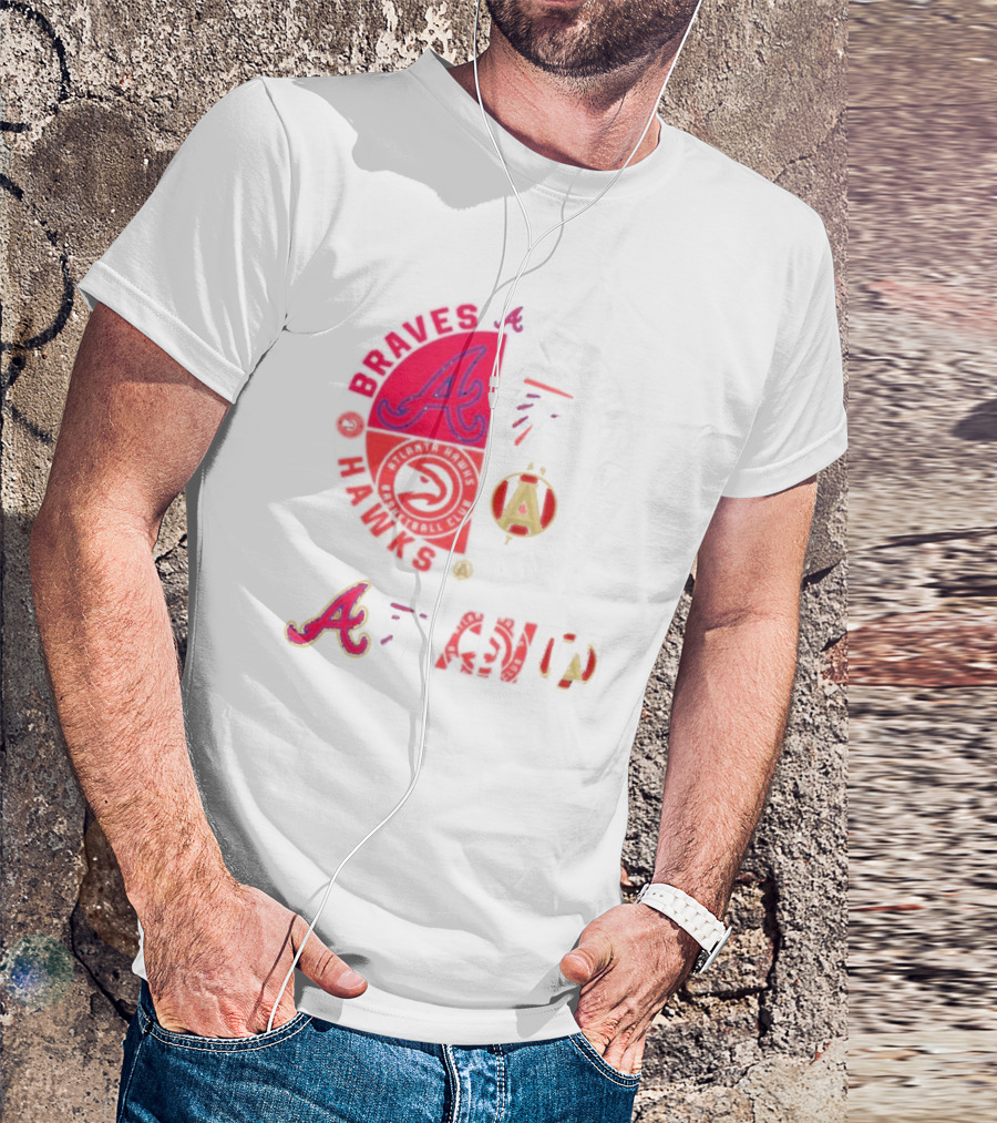 Braves Falcons Hawks Atlanta United FC T-Shirt