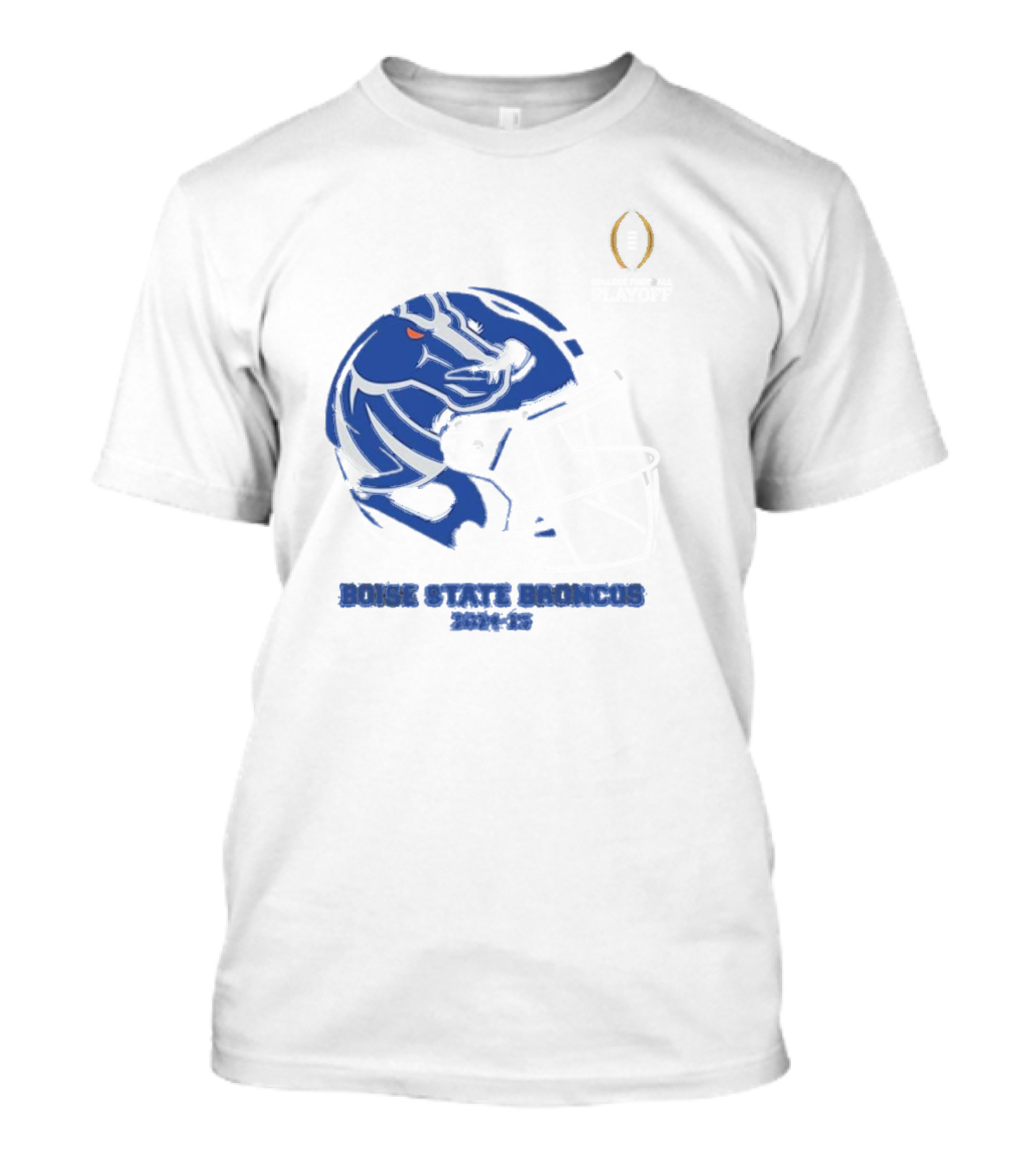 Boise State Broncos College Football Playoff 2024-25 Helmet T-Shirt