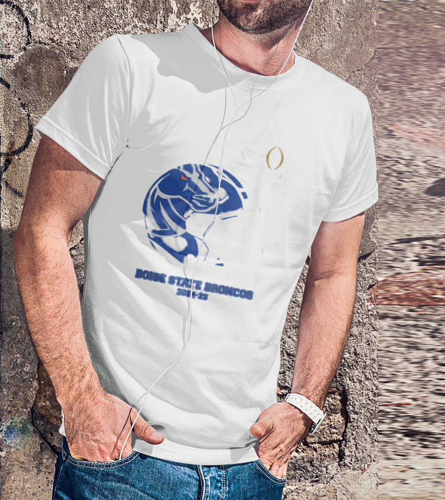 Boise State Broncos College Football Playoff 2024-25 Helmet T-Shirt