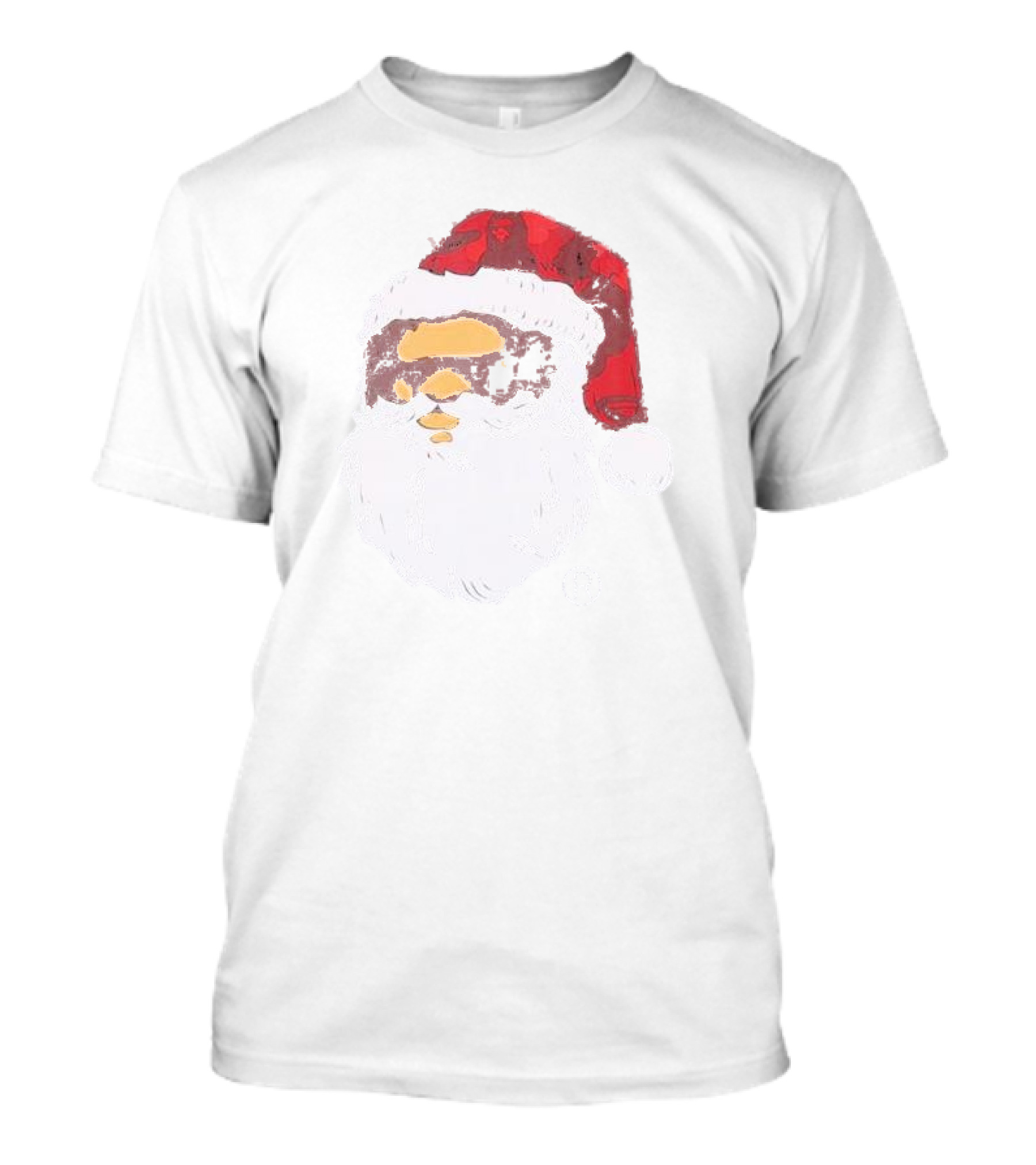 Christmas Ape Santa Hat Beard T-Shirt