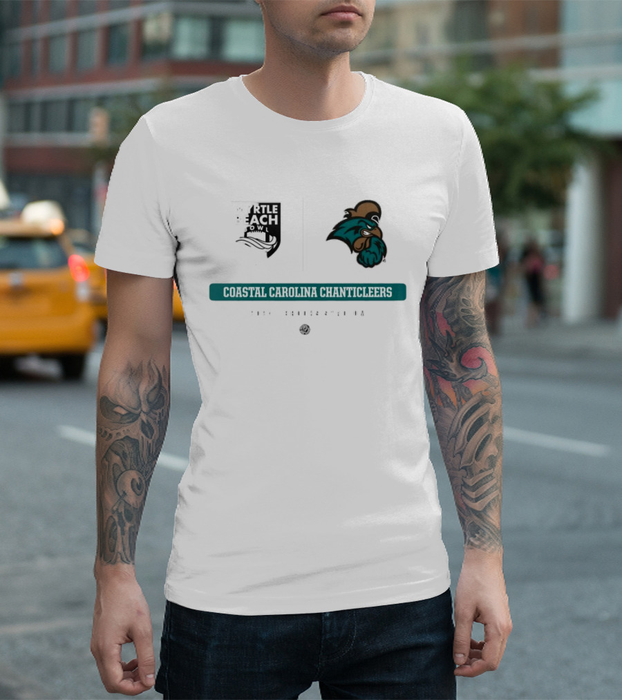 Coastal Carolina Chanticleers Myrtle Beach Bowl 2024 Brooks Stadium Chanticleer T-Shirt