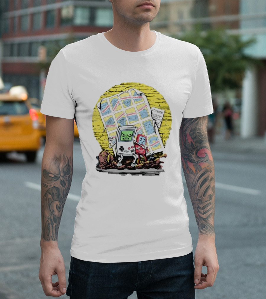 Forgotten Scrapped Days Of Technology Past Attention T-Shirt