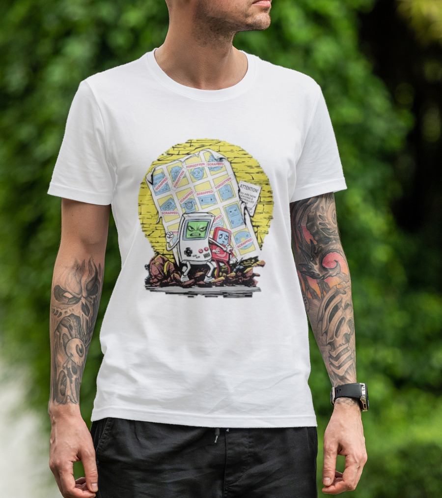 Forgotten Scrapped Days Of Technology Past Attention T-Shirt
