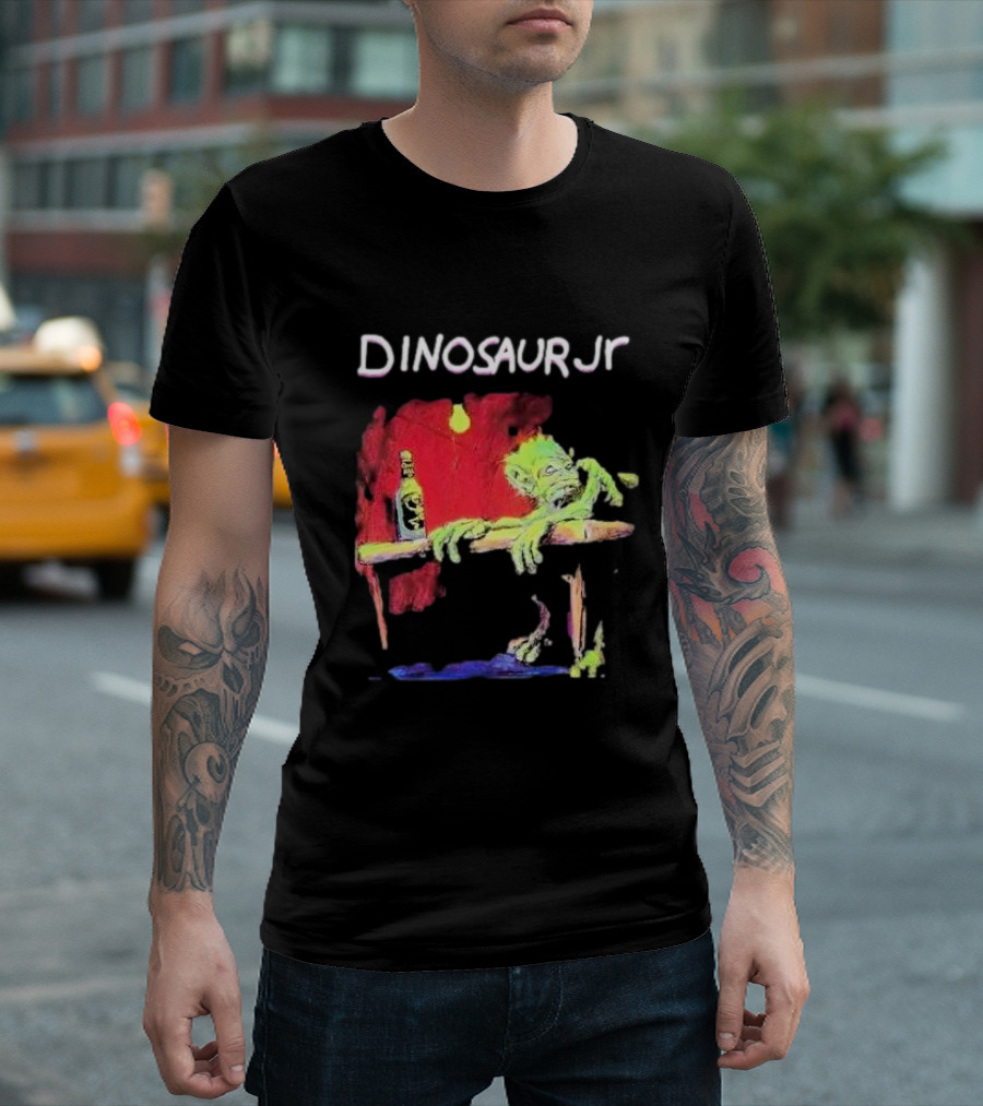Dinosaur Jr Band Biography Bottled Creature Table Scene T-Shirt