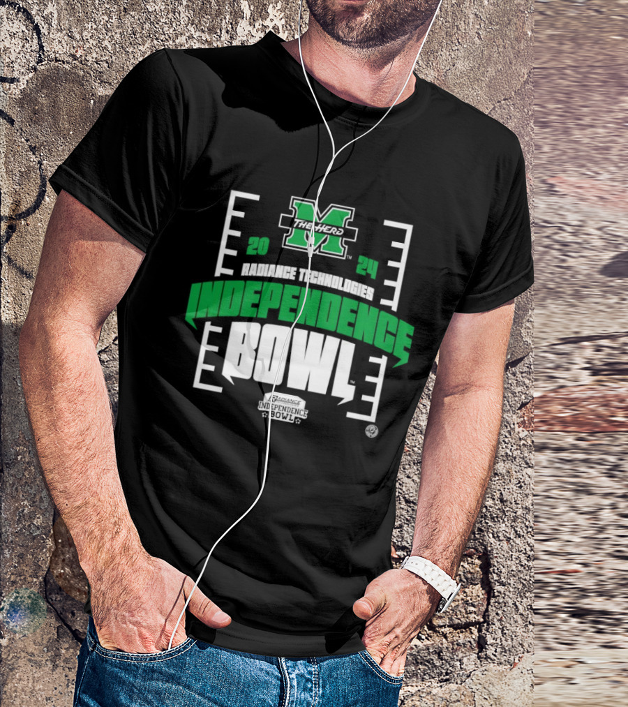 Marshall Thundering Herd 2024 Radiance Technologies Independence Bowl The Herd Football Event T-Shirt