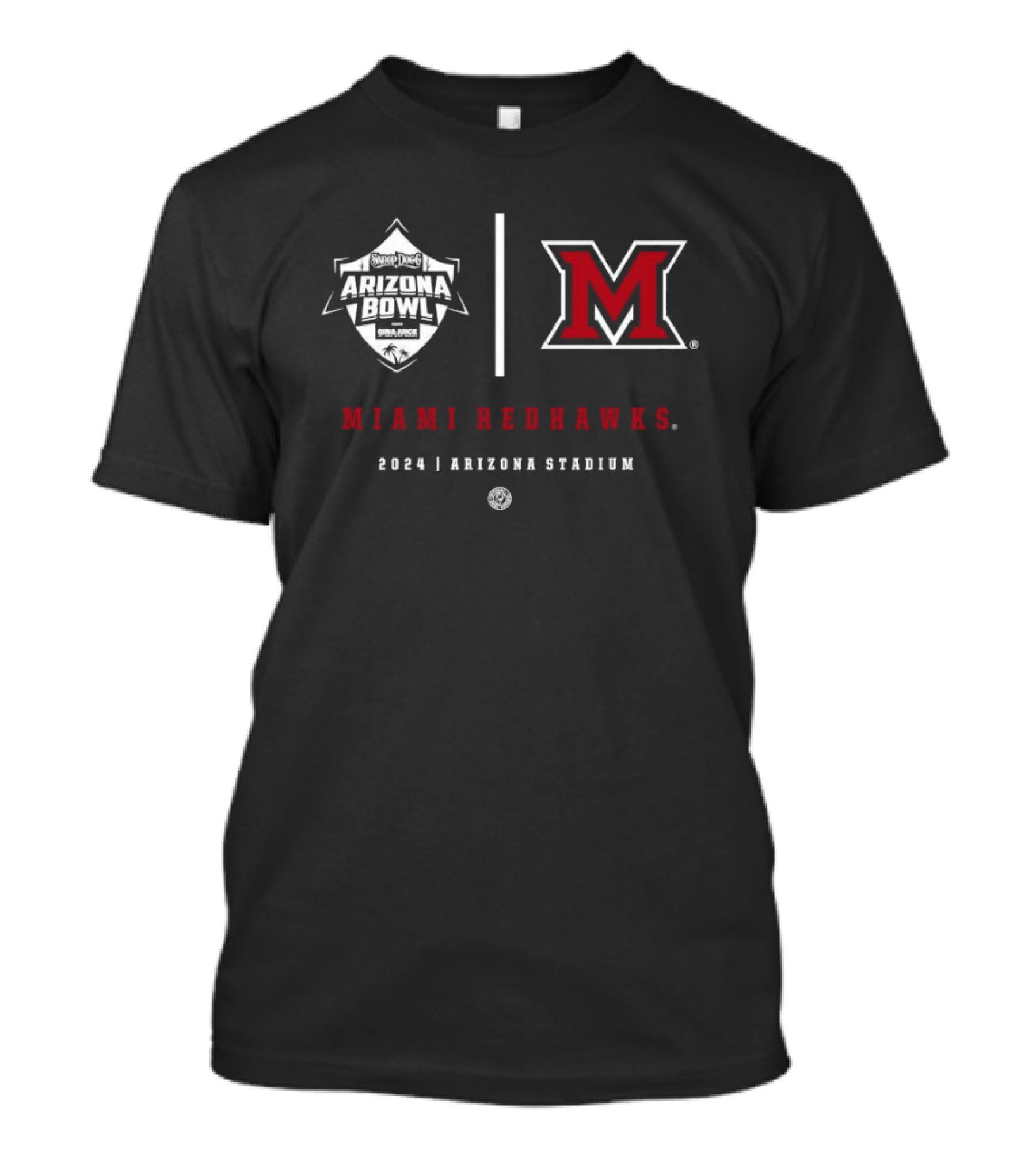 Miami Redhawks 2024 Arizona Stadium Snoop Dogg Arizona Bowl Special Reserve T-Shirt