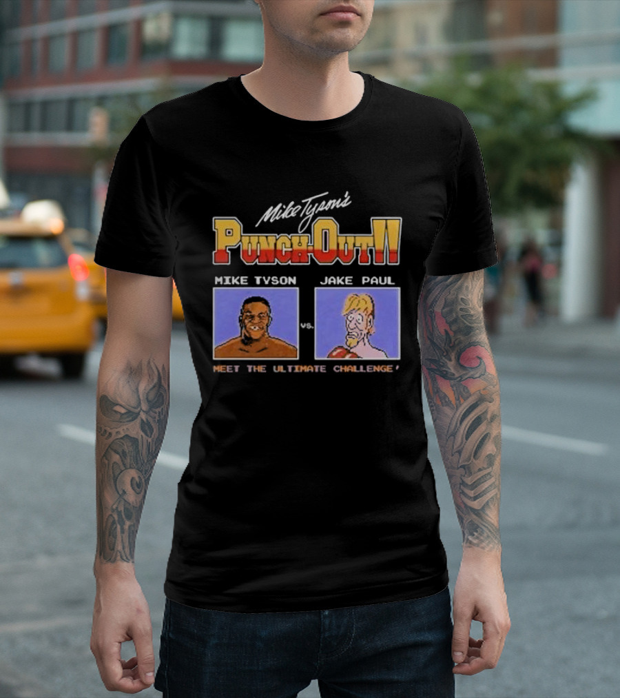 Mike Tyson's Punch-Out Mike Tyson vs Jake Paul Meet the Ultimate Challenge T-Shirt