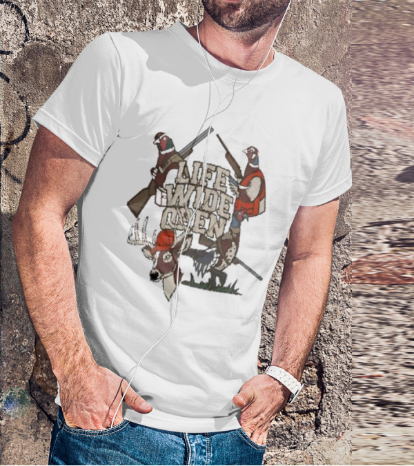Life Wide Open Hunting With Pheasants And Deer T-Shirt