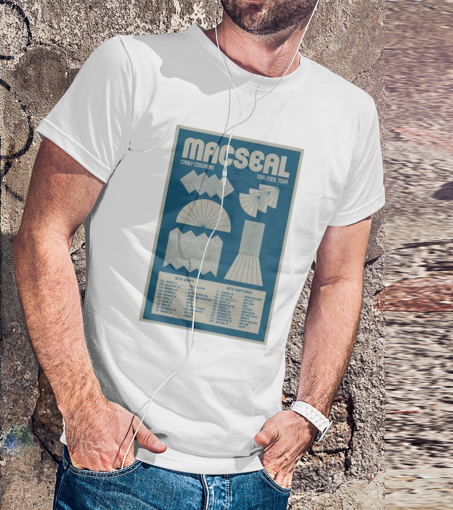 Macseal Carly Cosgrove USA 2025 Tour With Guppy And Buffpicker Tour Dates T-Shirt