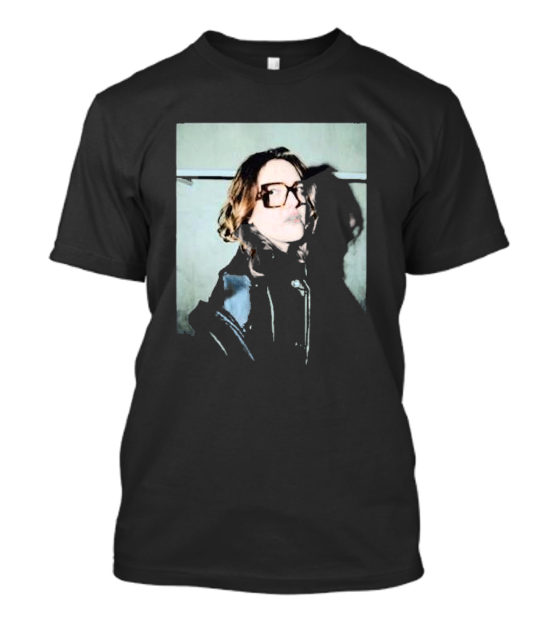 Denise Gutierrez Black Leather Jacket T-Shirt