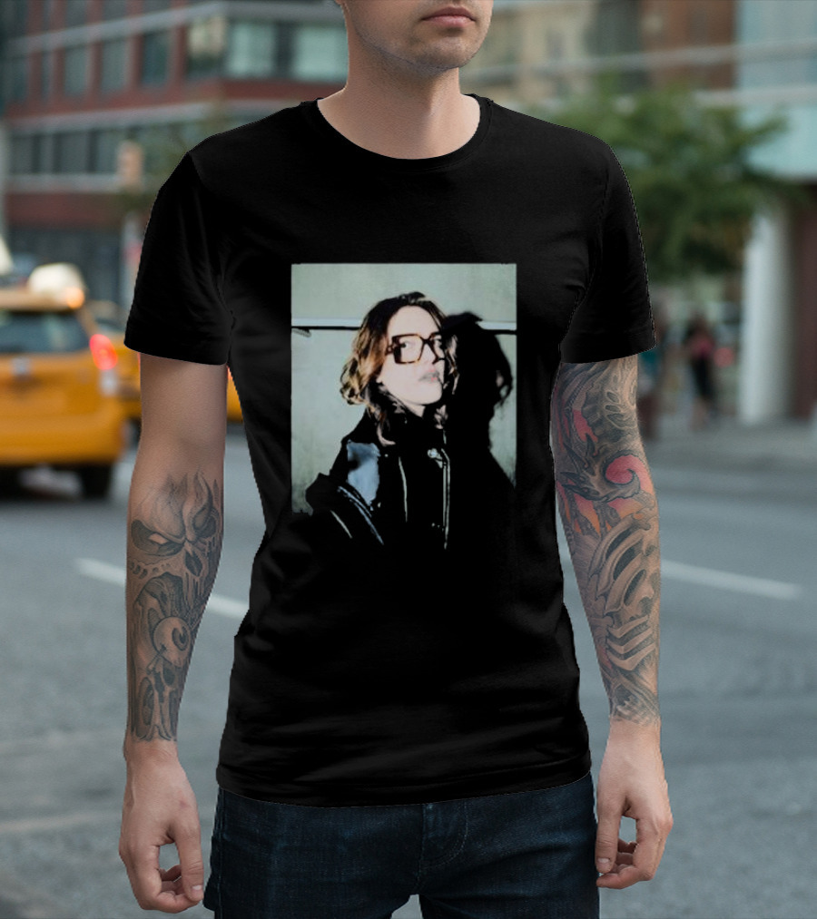 Denise Gutierrez Black Leather Jacket T-Shirt