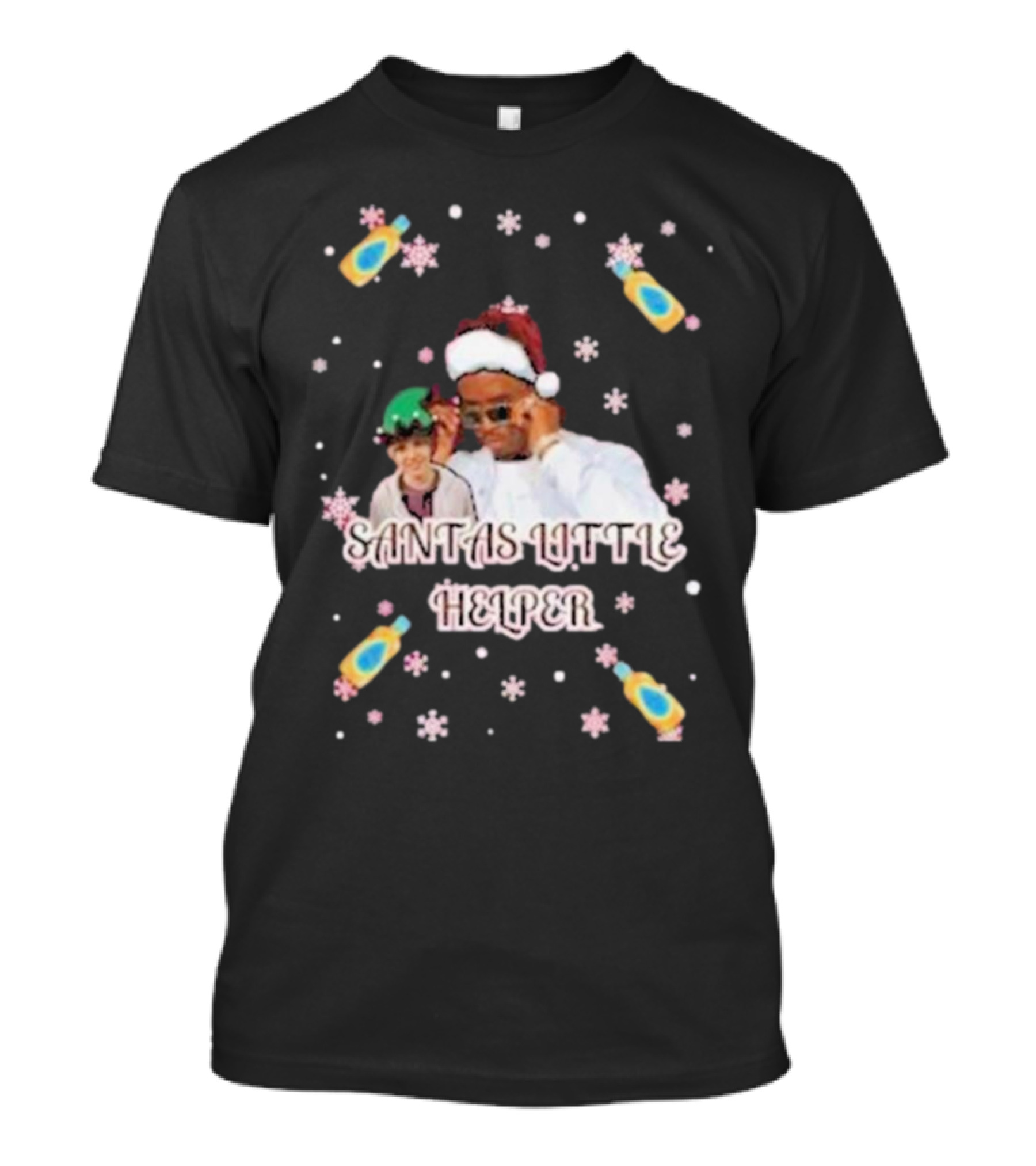 Santas Little Helper Justin Bieber Vs Diddy T-Shirt