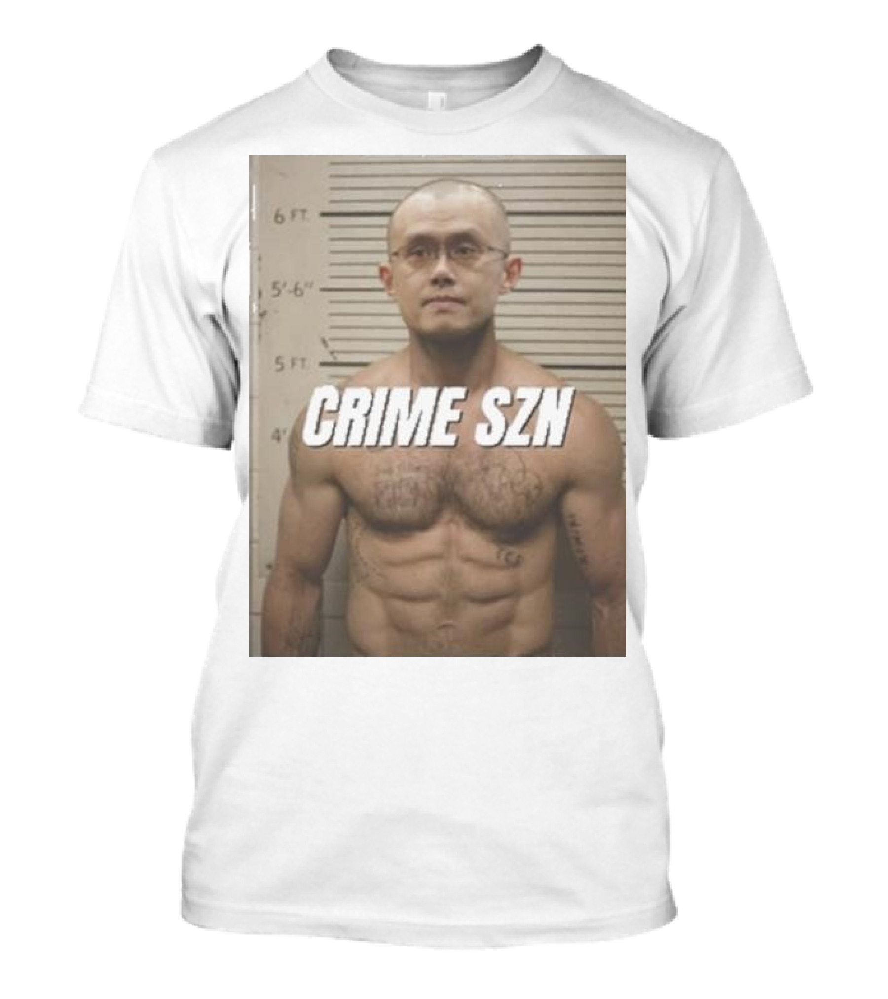 Superbasedd Crime Szn Mugshot T-Shirt