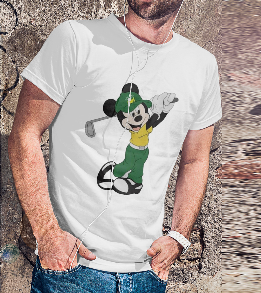 Mickey Mouse Golf Masters Tournament Iconic Swing T-Shirt