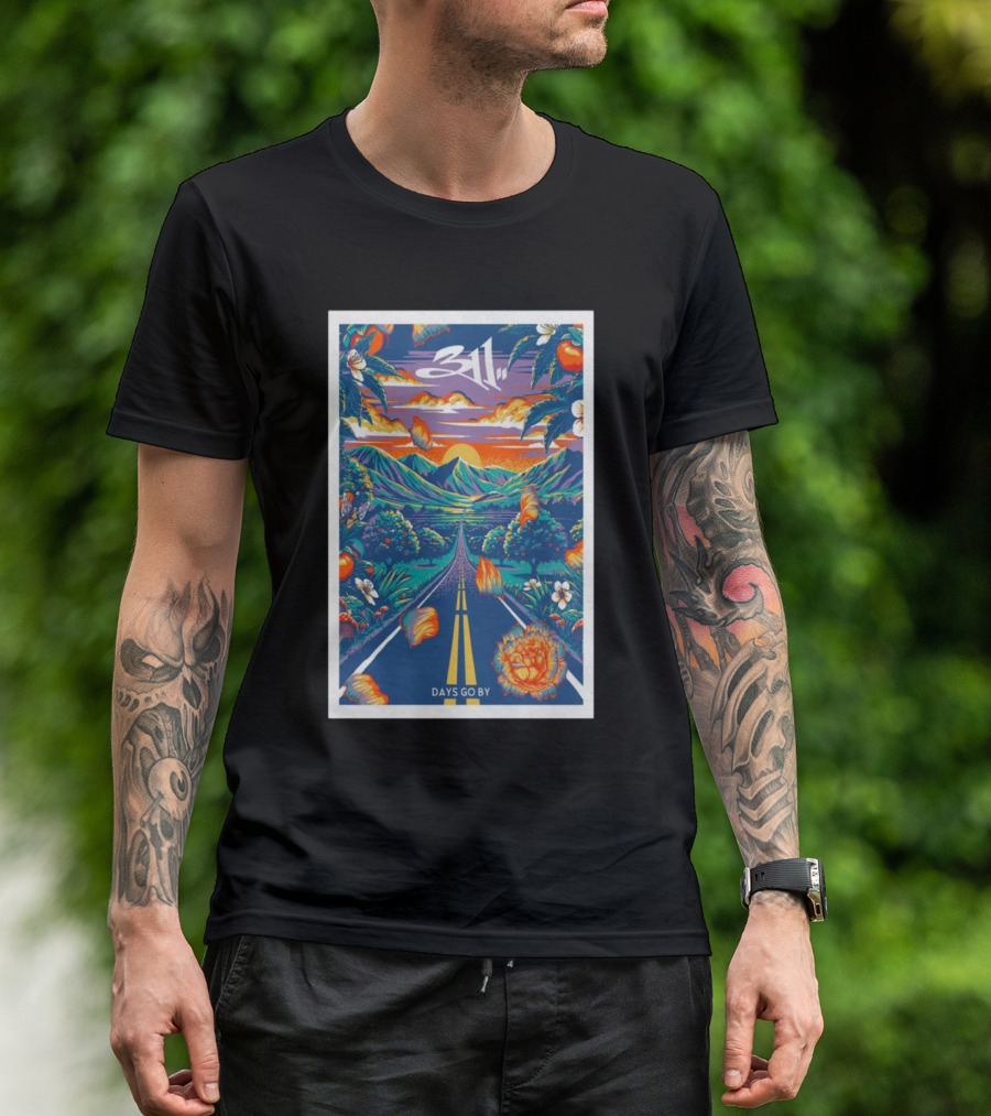 311 Band Vibrant Road Trip Mountains Sunset Days Go By T-Shirt