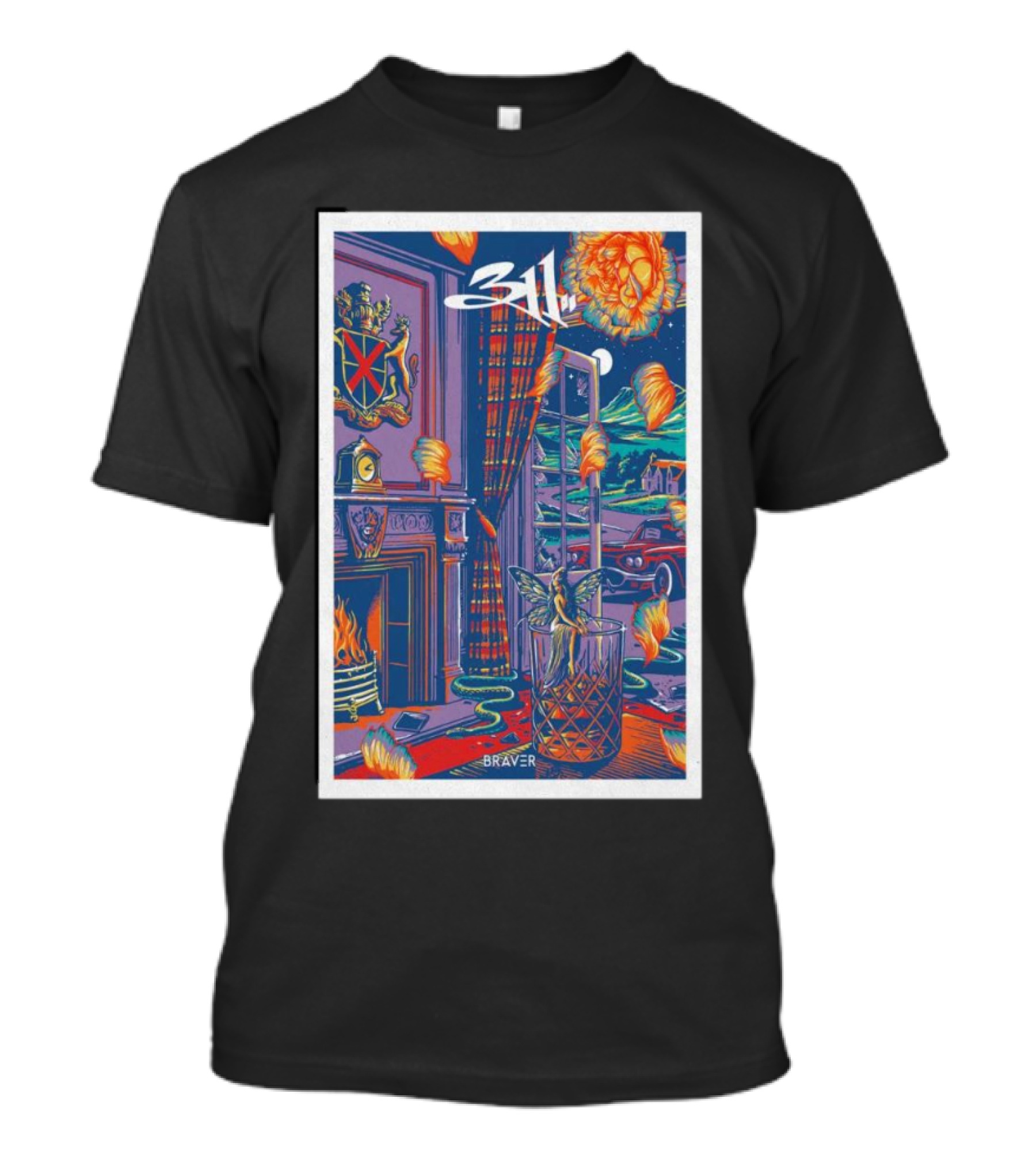 311 Band Braver Surreal Persimmon T-Shirt