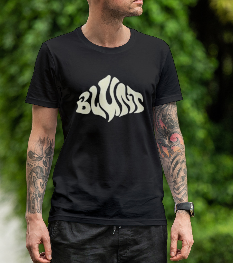 Blunt Psychedelic Typography Unknown Valley T-Shirt