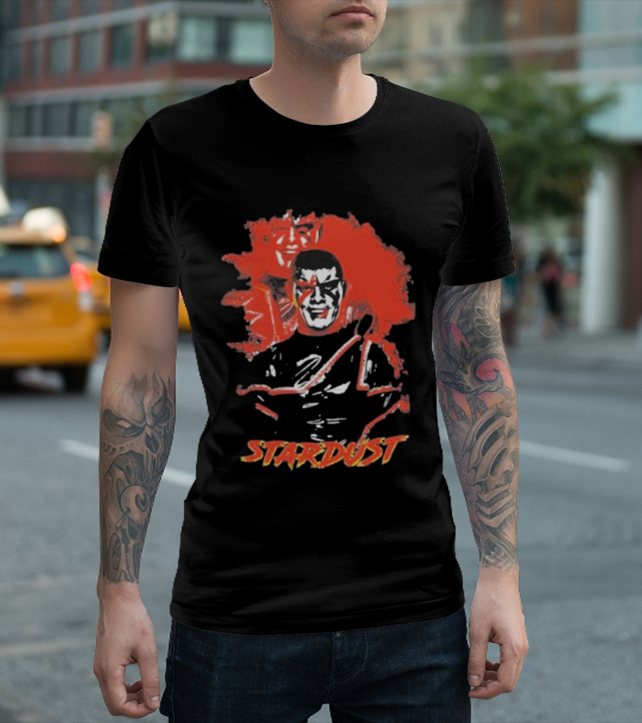Cody Rhodes Stardust Retro Iconic Face T-Shirt