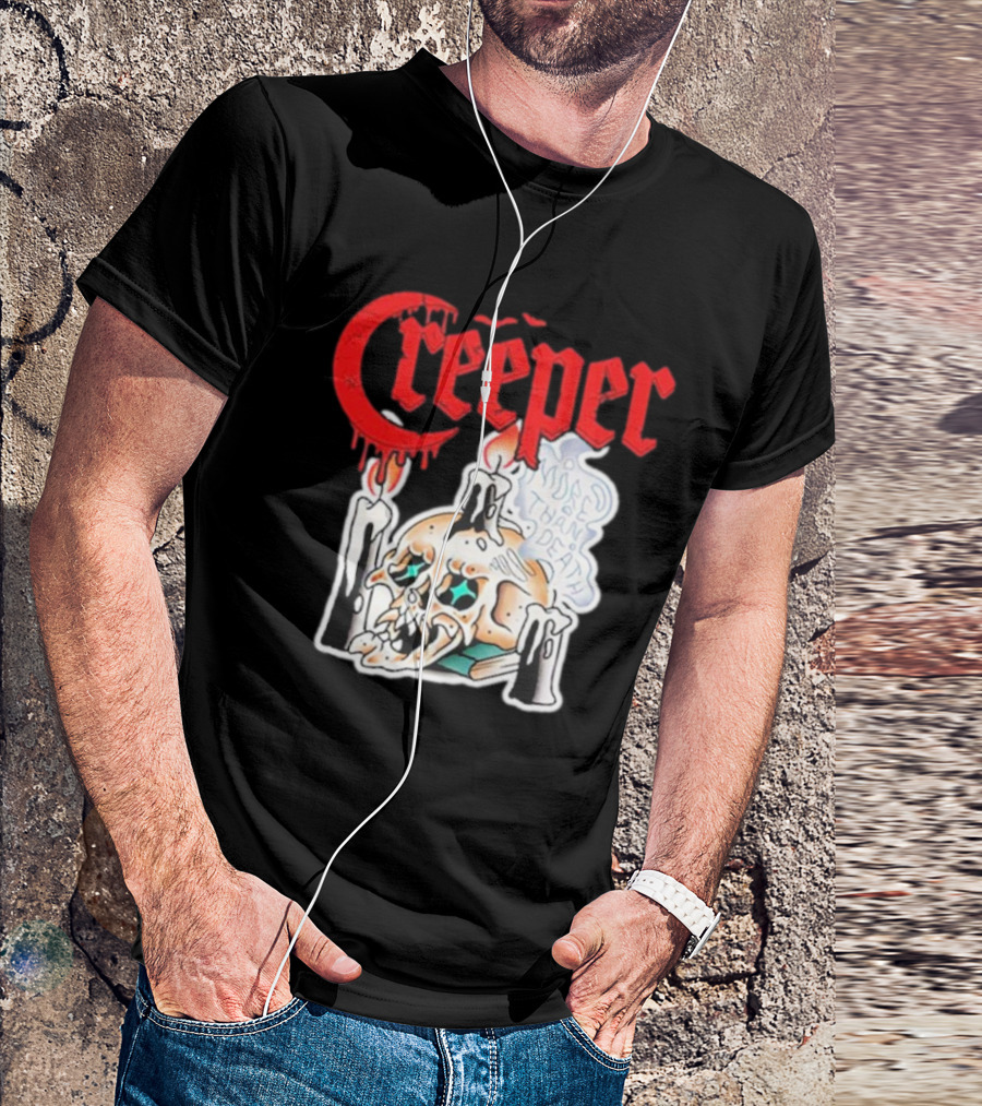 Creeper Skull Candle More Than Death Friday 13th T-Shirt