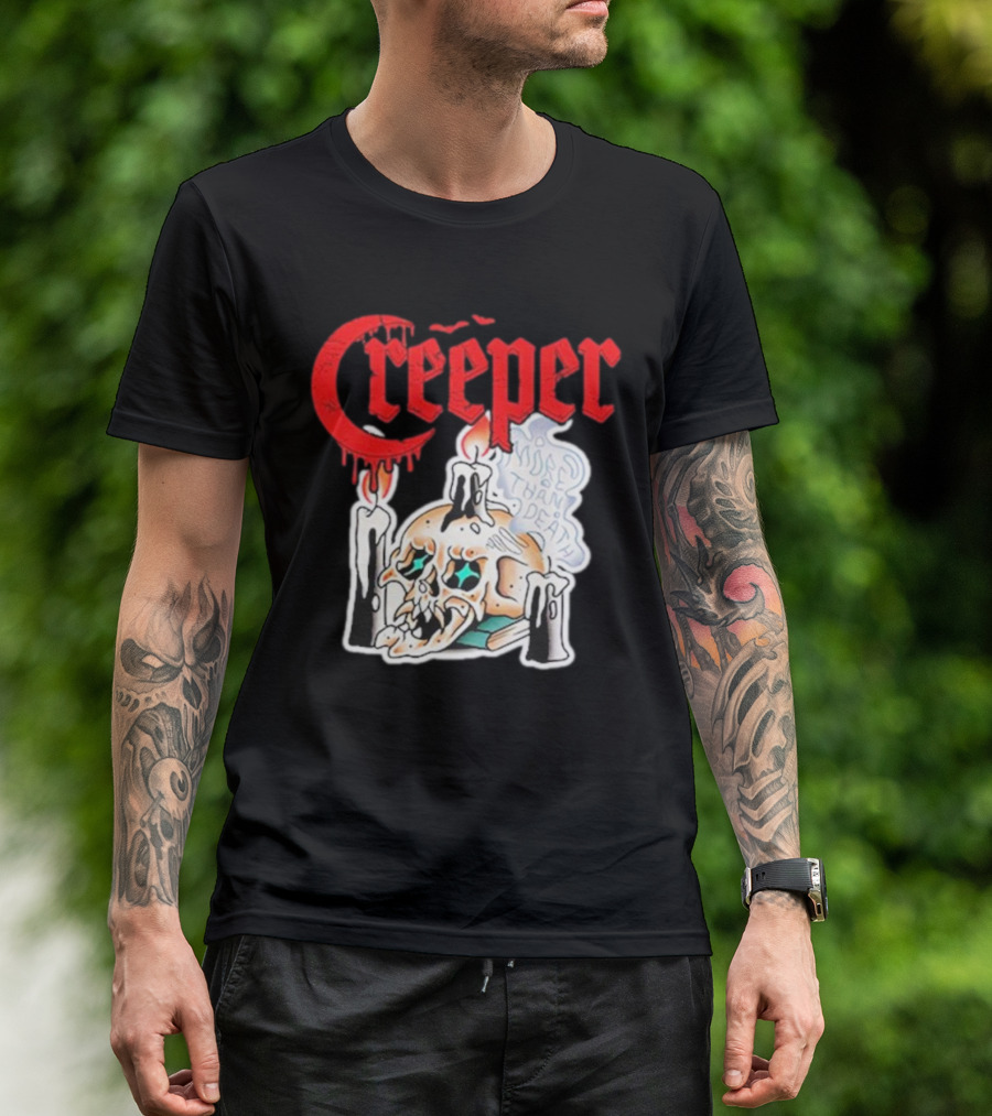 Creeper Skull Candle More Than Death Friday 13th T-Shirt
