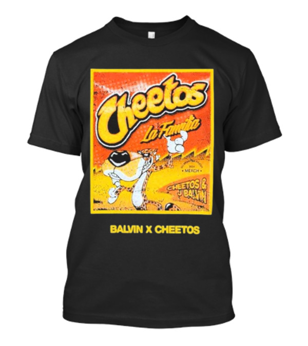 Cheetos La Familia Merch Balvin X Cheetos Collaboration T-Shirt