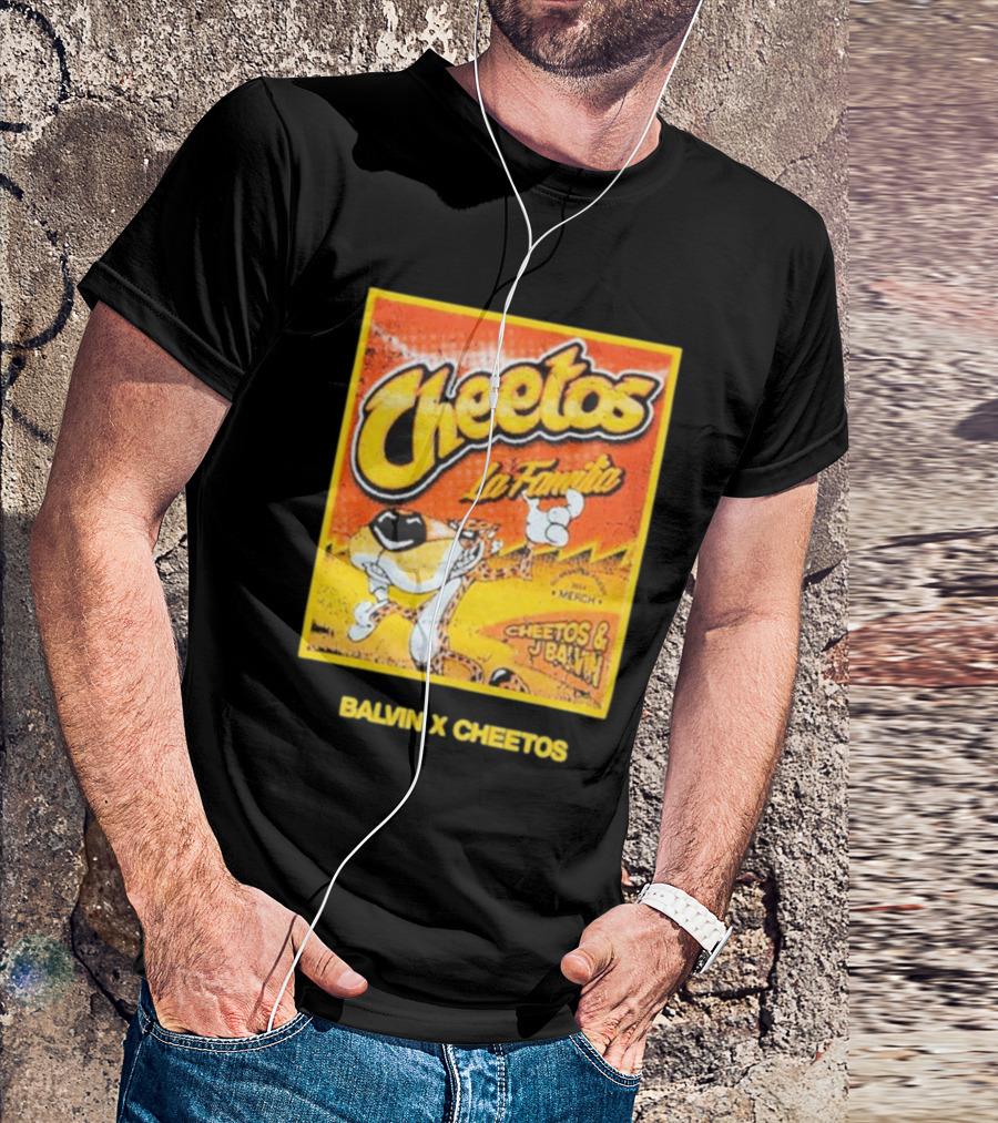 Cheetos La Familia Merch Balvin X Cheetos Collaboration T-Shirt
